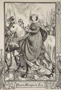 Morgan le Fay királynő, illusztráció Beatrice Clay 